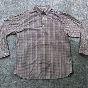 David Cremiux Signature Collection Non Iron Plaid Dress Shirt L‎ Gingham